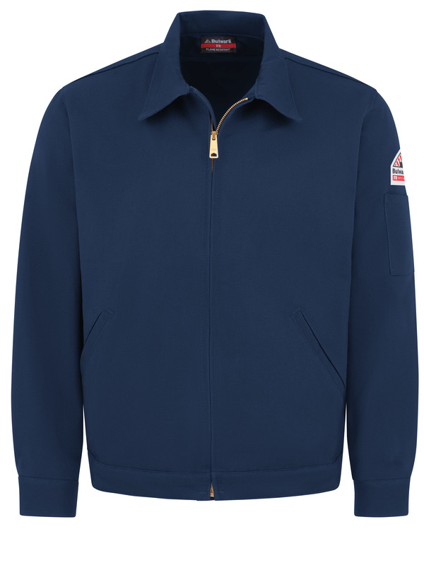 Bulwark JEL2NV Men's Navy Midweight FR Zip-In Jacket CAT-2