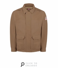 JLB6BD Men's Brown Duck Lined Bomber Jacket CAT 3