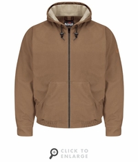 JLH4 Men's Heavyweight FR Brown Duck Hooded Jacket CAT-3