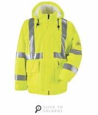 JXN4 Hi-Visibility Flame-Resistant Rain Jacket HRC2