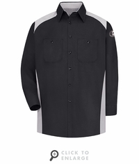 KB18BG Kubota Black/Silver Long SleeveTechnician Motorsports Shirt