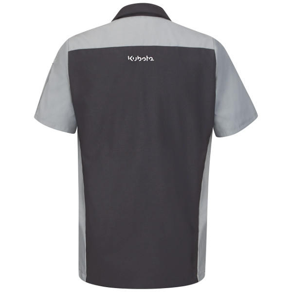 KB20CG Kubota Charcoal/Grey Short Sleeve Technician Crew Shirt