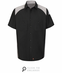 KB28BG Kubota Black/Silver Short SleeveTechnician Motorsports Shirt