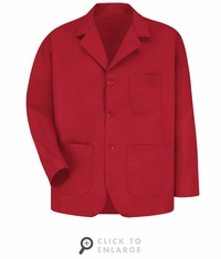 KP10RD Red Lapel Counter Coat