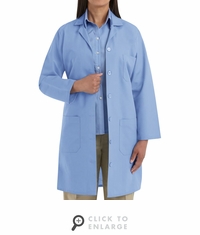 KP13LB Women's Light Blue Red Kap Lab Coat