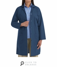 KP13NV Women's Navy Red Kap Lab Coat