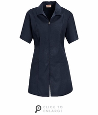 KP43NV Women's Navy Zip Front Smock
