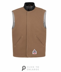 LLS8BD Men's Heavyweight Brown Duck Vest Jacket Liner CAT-4