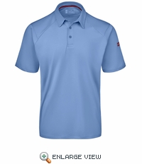 Medium Blue Men's Cooling Stretch Jersey Polo
