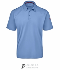 Medium Blue Men's Cooling Stretch Jersey Polo