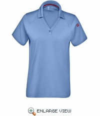 Medium Blue Women's Cooling Stretch Jersey Polo