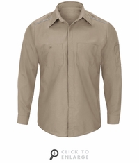 Men's Khaki Pro Airflow Work Shirt - Long Sleeve SP3AKH