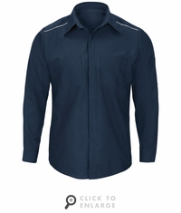 Men's Navy Pro Airflow Work Shirt - Long Sleeve SP3ANV