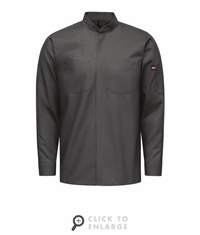 Mens Charcoal Long Sleeve Pro+ Work Shirt With Oilblok + MIMIX - SX36CH