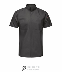 Mens Charcoal Short Sleeve Pro+ Work Shirt With Oilblok + MIMIX - SX46CH