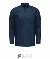 Mens Navy Long Sleeve Pro+ Work Shirt With Oilblok + MIMIX - SX36NV
