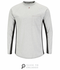 MPS8 Men's FR Long Sleeve Base Layer with Concealed Chest Pocket CAT-1|2 Colors