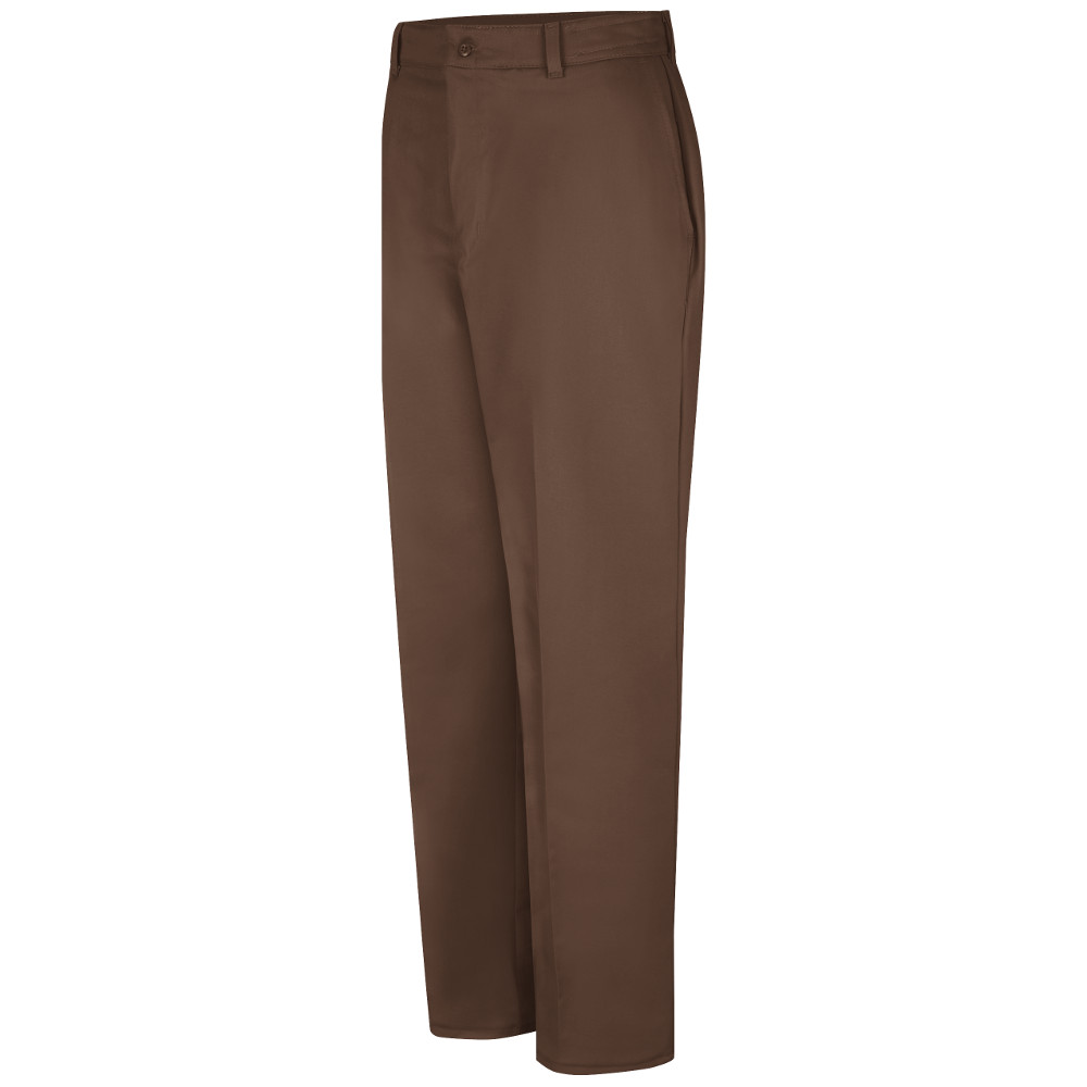 PC20BN Men's Brown Wrinkle Resistant Cotton Work Pant