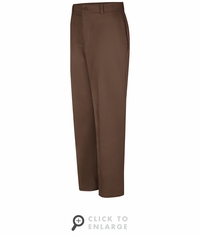 PC20BN Men's Brown Wrinkle Resistant Cotton Work Pant