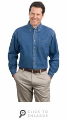 Port Authority - Heavyweight Denim Shirt. S100