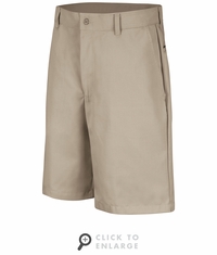 PT26TN Men's Tan Plain Front Shorts