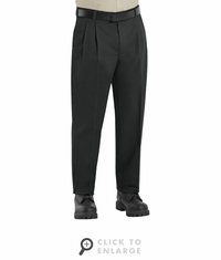 PT38BK Men's Black Bruched Twill Slacks