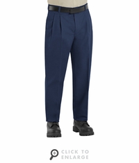 PT38NV Men's Navy Bruched Twill Slacks
