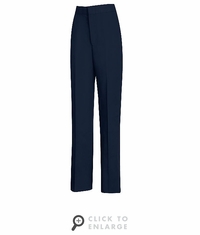 PT59NV Women's Navy Half Elastic Waist Pant