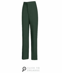 PT59SG Women's Spruce Green Half Elastic Waist Pant