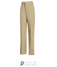 PT59TN Women's Tan Half Elastic Waist Pant