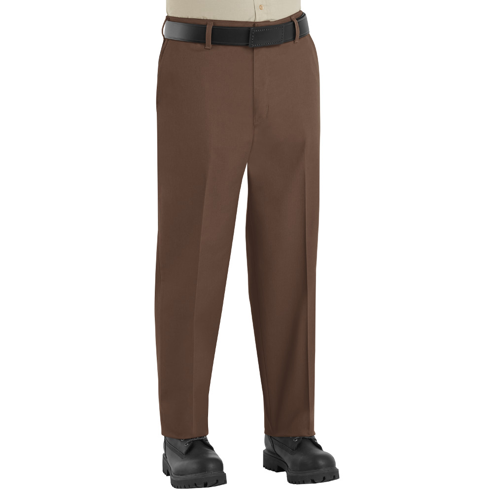Red Kap PT60BN Men's Brown Side-Elastic Insert Pants