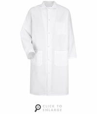 Red Kap 4004 Gripper-Front Butcher Frock with Interior Pocket