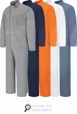 Red Kap CC14 Cotton Coveralls, Snap Front | 5 Colors