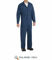 Red Kap CC16NV Navy Cotton Coveralls Button Front