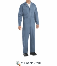 Red Kap CC16PB Postman Blue Cotton Coveralls Button Front