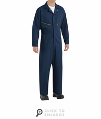 Red Kap CC18NV Navy Zip-Front Cotton Coveralls