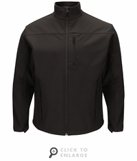 Red Kap JP68BK Men's Black Deluxe Soft-Shell Jacket