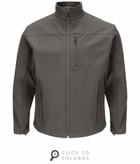 Red Kap JP68CH Men's Charcoal Deluxe Soft-Shell Jacket