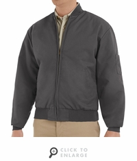Red Kap JT38CH Charcoal Perma Lined Solid Team Jacket