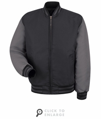 Red Kap JT40BC Black/Charcoal Duo Tone Team Jacket
