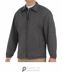 Red Kap JT50CH Men's Charcoal Perma-Lined Panel Jacket