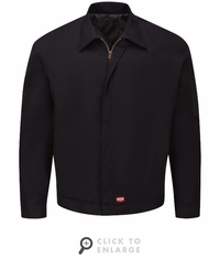 Red Kap JY20BK Men's Black Performance Crew Jacket