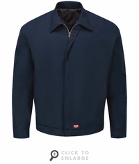 Red Kap JY20NV Men's Navy Performance Crew Jacket