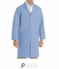 Red Kap KP14LB Men's Button-Down Lab Coat - Lt. Blue