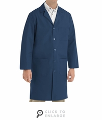 Red Kap KP14NV Men's Button-Down Lab Coat - Navy