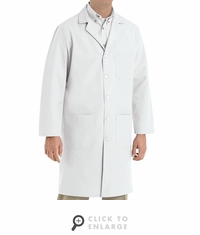 Red Kap KP14WH Men's Button-Down Lab Coat - White
