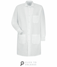 Red Kap KP70WH White Unisex Specialized Cuffed Lab Coat