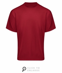 Red Kap Men's Short Sleeve Midweight Performance Tee - Red