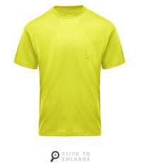 Red Kap SK2SYL Short Sleeve Performance Core Pocket Tee - Yellow Lime