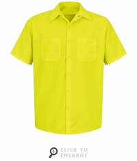 Red Kap SS24 Short Sleeve Enhanced Visibility Work Shirt - 2 Colors